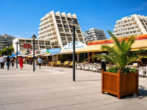 Le Dina robin - Studio clim, centre-ville, plage 200m
