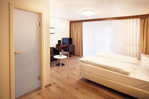 Llit o llits en una habitació de Springbach-Mühle Belzig