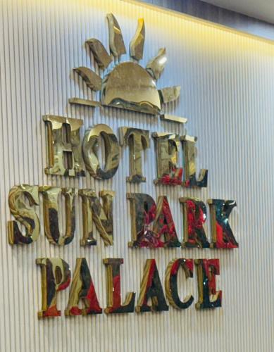 a sign for a harley davidson sign on a wall at HOTEL SUN PARK Palace in Birātnagar