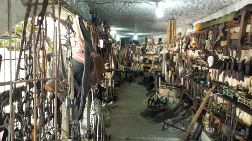 a garage filled with lots of different types of tools at Guesthouse Mala Venecija in Virpazar