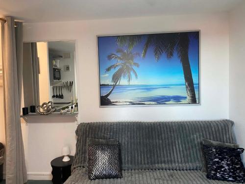 Bord de plage, secteur Lydia, rdc, terrasse, très joli appt 4 couchages, ventilateur plafond
