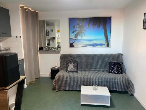 Bord de plage, secteur Lydia, rdc, terrasse, très joli appt 4 couchages, ventilateur plafond