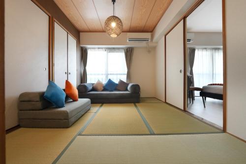 GACA-6, newly opened, accommodates up to 7 people, 15-minute walk from Dotonbori, WiFi available