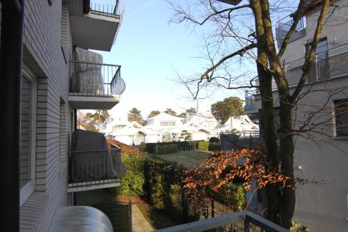 a view from a balcony of a house at Ankerplatz Timmendorfer Strand in Timmendorfer Strand