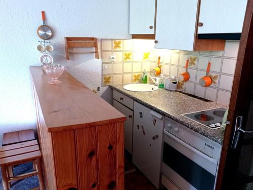 Studio au pied des pistes - balcon - 6 pers
