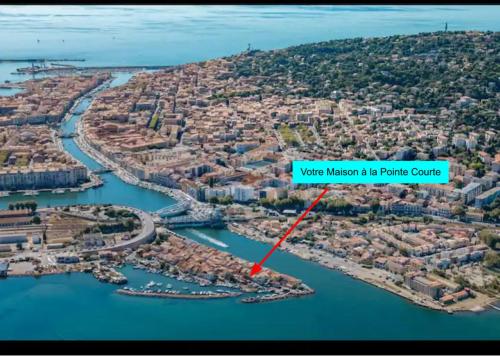 LE BARREUR Maison Authentique Sètoise La pointe Courte, Bord de Mer, Climatisée, Parking gratuit proximité
