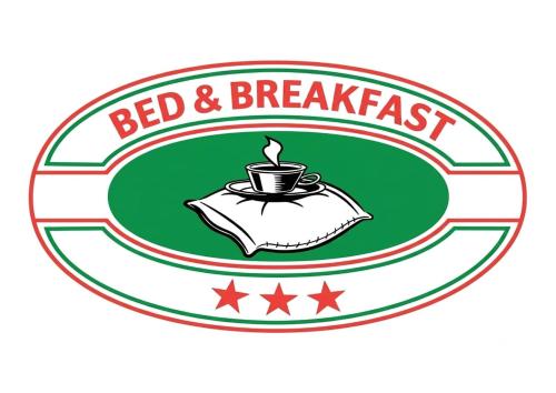 a label for a bed and breakfast restaurant with a cup of coffee at Kasa - B&B by Kristel in Maglione