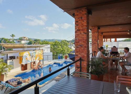 Viajero Sayulita Hostel — Pool view