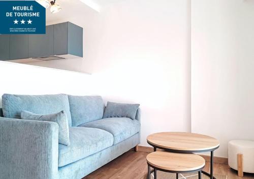 5-peopl studio - sea view- terrace - parking