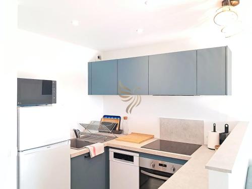 5-peopl studio - sea view- terrace - parking
