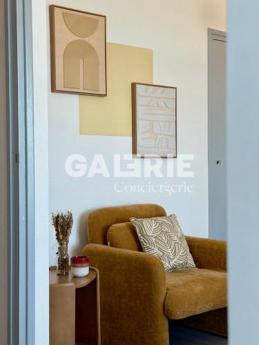 a living room with a couch and a table at GC - Au Large - Front de Mer in Wissant