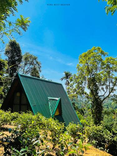 a green roof on top of a house at Nine Mist Heaven in Ella