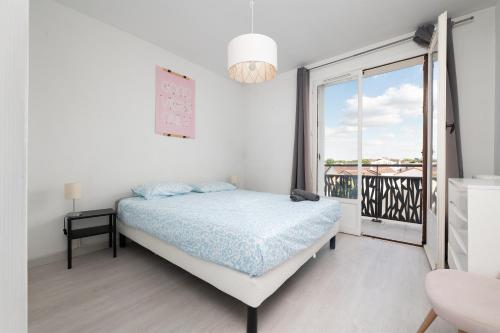 T3 vue canal & clocher et parking, Toulouse centre