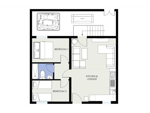 a floor plan of a house at Priest Hill-Rxx7 in Stanton in Peak