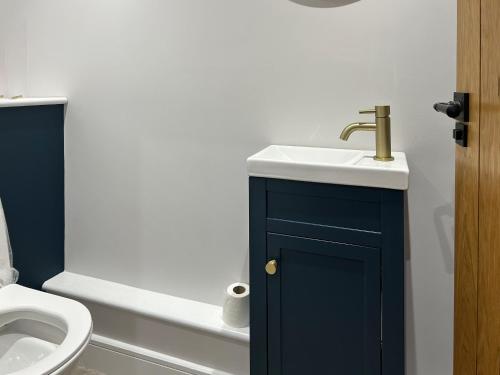 a bathroom with a sink and a toilet at Cannock Chase in Rugeley