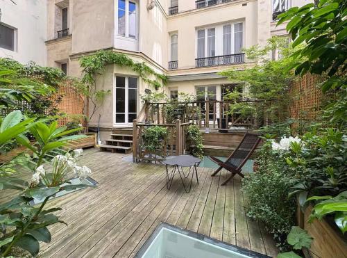Élégant duplex familial avec terrasse Paris centre