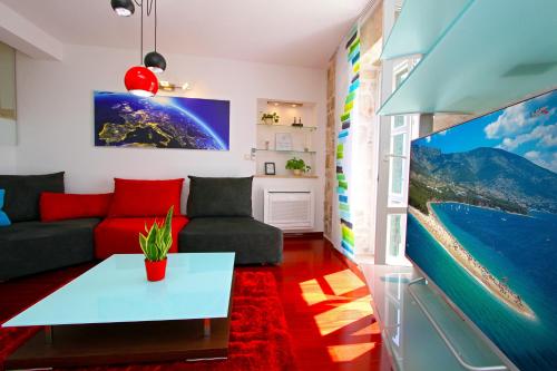 Χώρος καθιστικού στο Apartment Allure