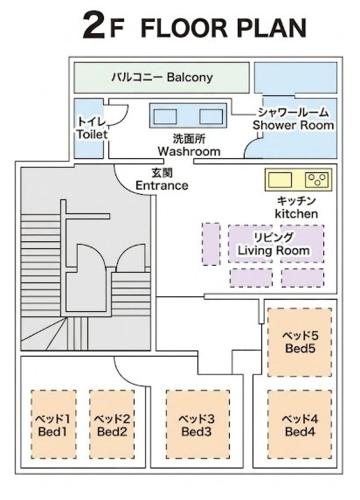 oideya2は駅出て1分大阪観光の拠点最大8人