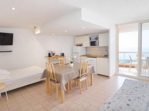 Studio cabine climatisé, vue mer, parking - 4 pers.