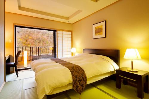 Katil atau katil-katil dalam bilik di Yukimurasaki