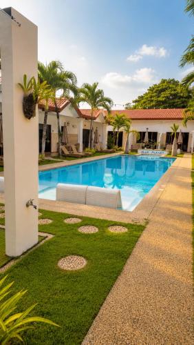 a view of a swimming pool in a villa at Blue Planet Panglao in Panglao Island