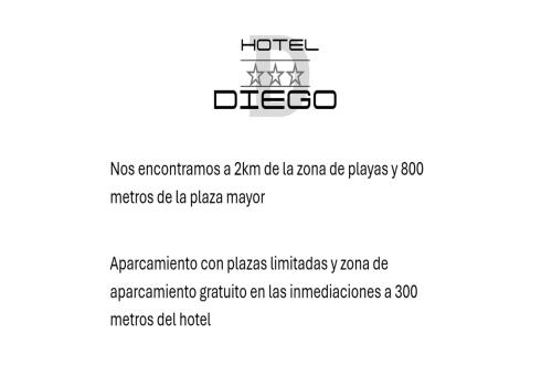 a screenshot of a page of a webpage with a text box at Hotel Don Diego in Suances