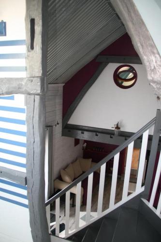Gîte à la Ferme des Roosesにある二段ベッド