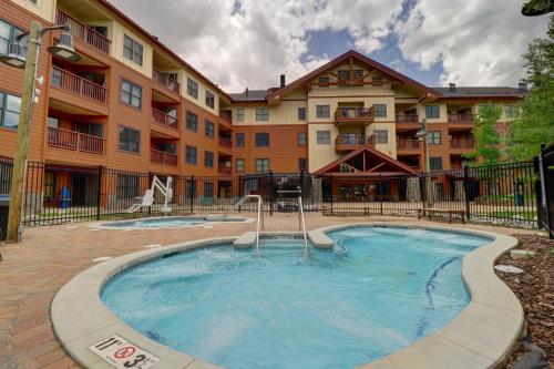a large pool in front of a building at CS221 Copper Springs in Copper Mountain