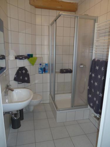 Ванна кімната в Ferienwohnungen Schuh