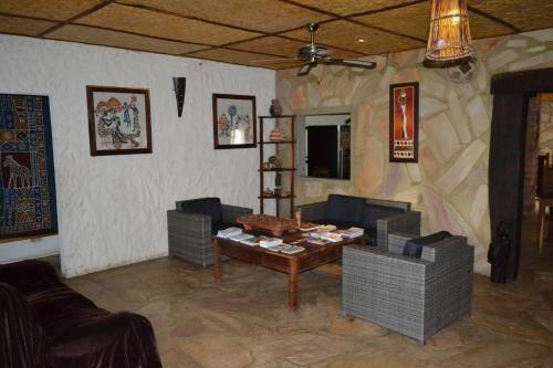 Χώρος καθιστικού στο Tambuti lodge