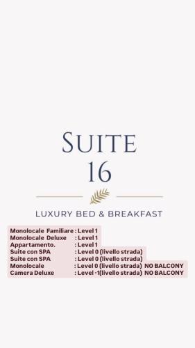 a label for a bottle of wine with a sample text at Suite16 & spa in Barletta