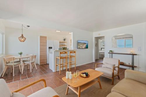a living room with a couch and a table at Carpinteria Shores CS 210 in Carpinteria