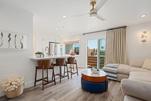 a living room with a couch and a table at Carpinteria Shores CS 109 in Carpinteria
