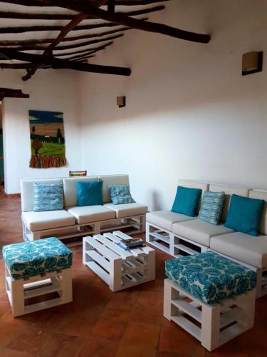 Χώρος καθιστικού στο Meraki Boutique Hostel