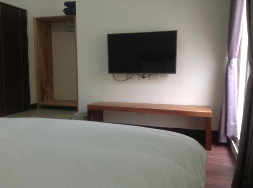 TV a/nebo společenská místnost v ubytování Shi Mom B&B