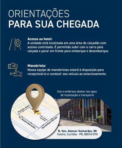 a poster for the organocles panza sa cza cza caza at Slaviero Hotel Curitiba Centro in Curitiba