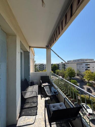 Appartement T4, terrasse, parking à Montpellier