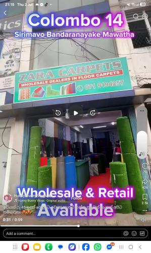 a store with a display of different colored chairs at Saruketha Cabana in Kegalle