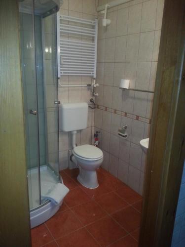 Kúpeľňa v ubytovaní Szinva Apartman Miskolc