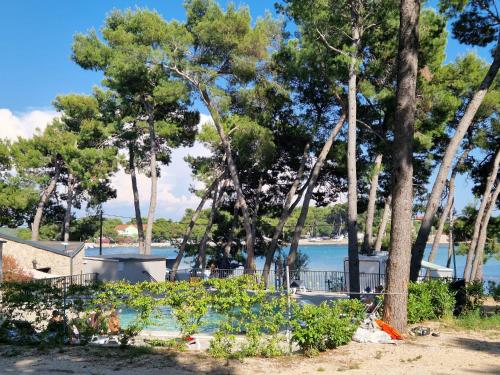 a view of the water from the beach at Taber Pašman – Mobile Homes in Pašman