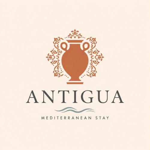 an illustration of an ancient vase logo at Antigua in Monopoli