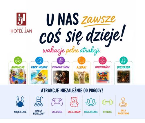a poster for the nass zanzibaros os sig device website at Hotel Jan in Darlowko