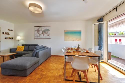 Large Terrace, 2-Bedroom Apartment in Geneva