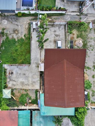 an overhead view of a building with a roof at Sea Break La Union in Balio
