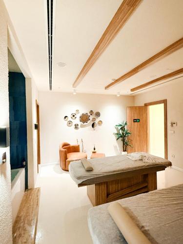 a living room with a table and a couch at Cityloft 175 in Istanbul