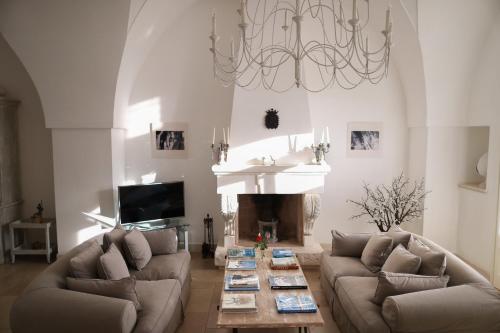 Posezení v ubytování Masseria Don Luigi-Luxury Farmhouse