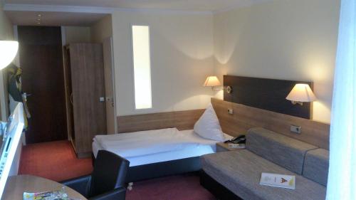 Hotel Bergfriedenにあるベッド