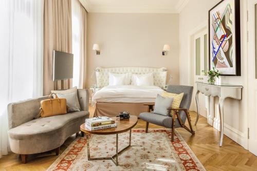 מיטה או מיטות בחדר ב-Hotel Sans Souci Wien