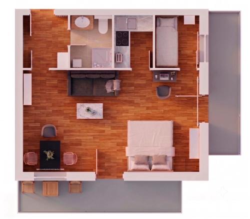 Apartment with lake view