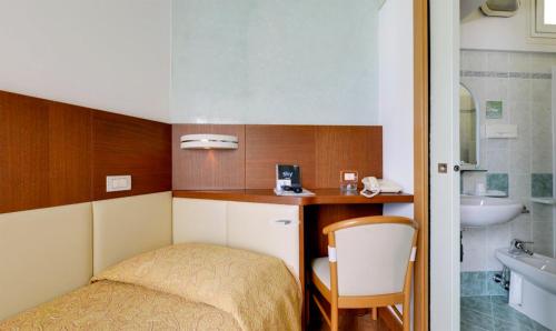 Koupelna v ubytování Hotel Margareth